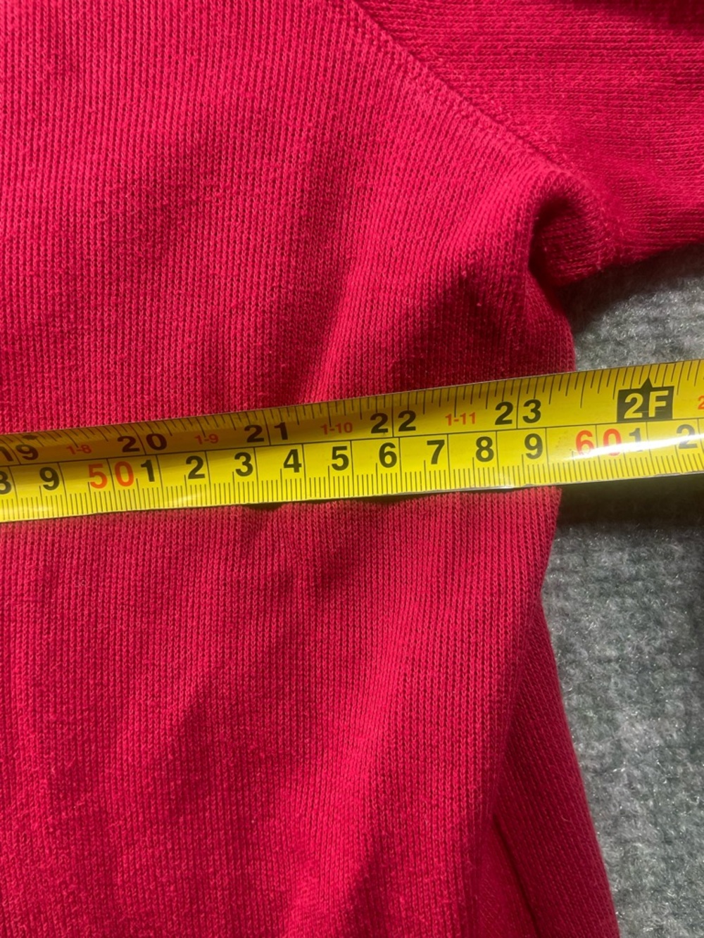 Ralph Lauren Bright Red Estate Rib Sweater - Picture 5 of 8